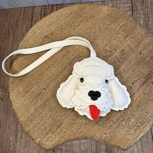 Goldendoodle White Dog Bag Charm Poodle Purse Charm Dog lover Gift NEW FAST SHIP